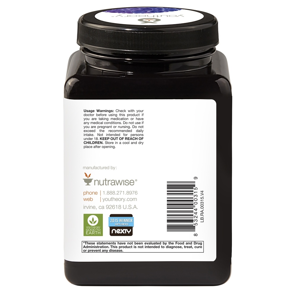 Resveratrol Fórmula Avançada - 290 Tablets Youtheory - Imagem 3