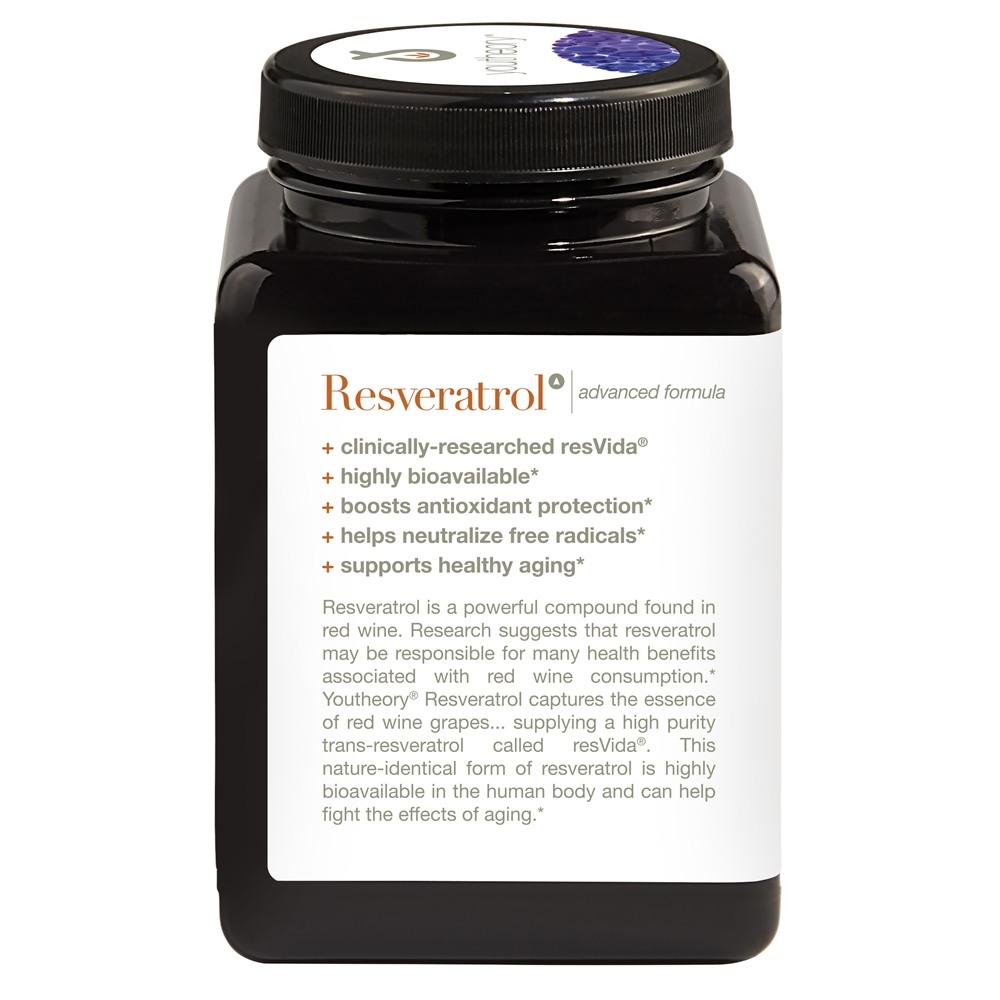 Resveratrol Fórmula Avançada - 290 Tablets Youtheory - Imagem 4