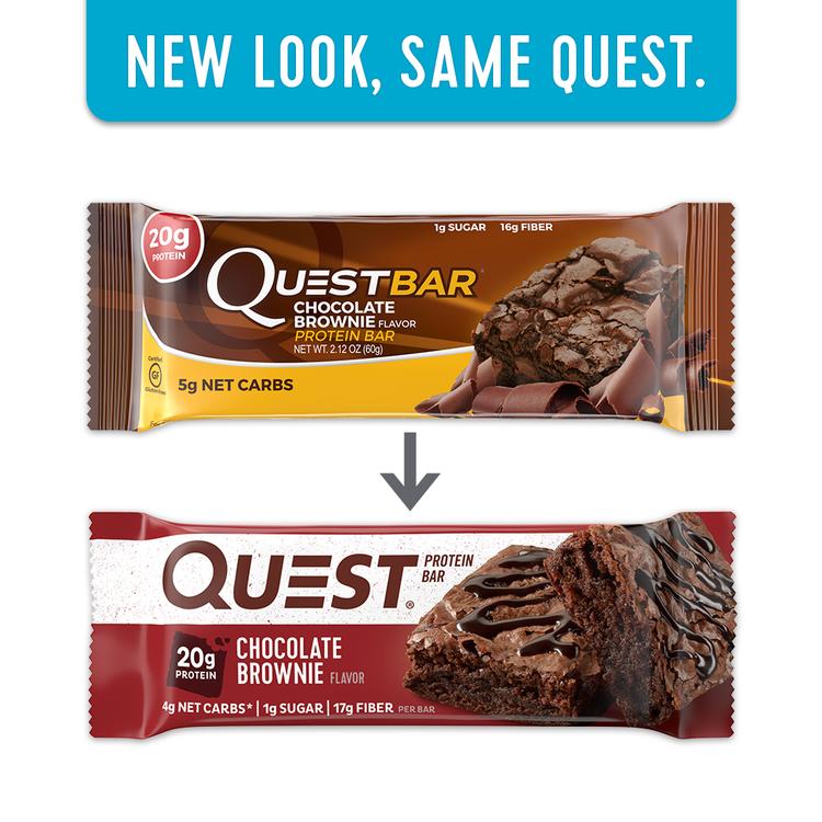 Quest Bar Barra de Proteína Sabor Brownie de Chocolate - 2.12 oz. Quest Nutrition - Imagem 5