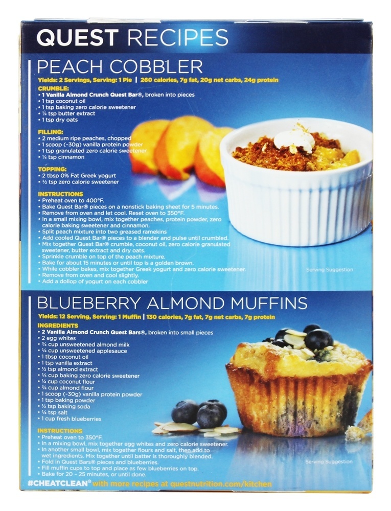 Quest Bar Barra de Proteína Sabor Baunilha & Amêndoa Crocante - 2.12 oz. Quest Nutrition - Imagem 6