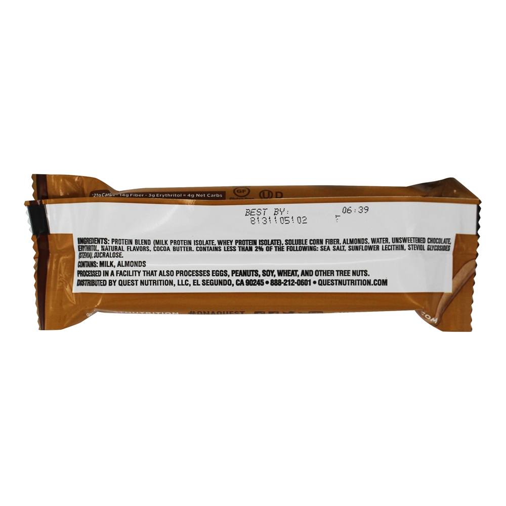 Quest Bar Barra de Proteína Sabor Chocolate Chip Cookie Dough - 2.12 oz. Quest Nutrition - Imagem 3