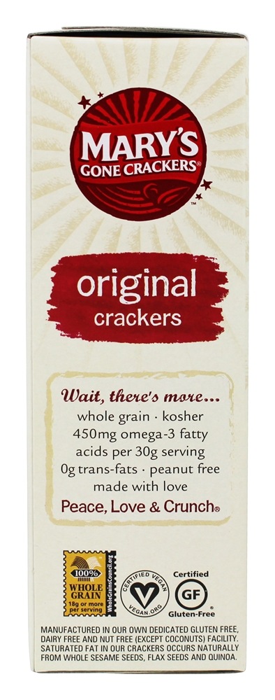 Biscoitos Orgânicos Originais - 6.5 oz. Mary's Gone Crackers - Imagem 4