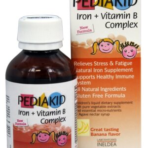 Comprar ferro + vitamina b complexo aroma de banana - 125 ml. Pediakid preço no brasil fórmulas para o estresse vitaminas e minerais suplemento importado loja 11 online promoção -