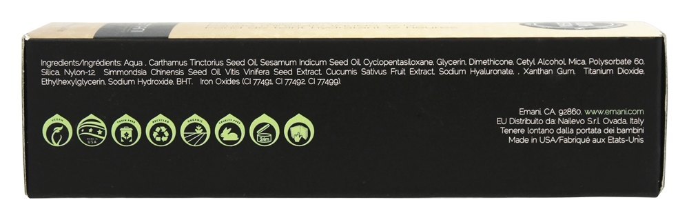 Base Hydra Wear 12Hr Dourado Bronzeado - 1.35 oz. Emani - Imagem 3