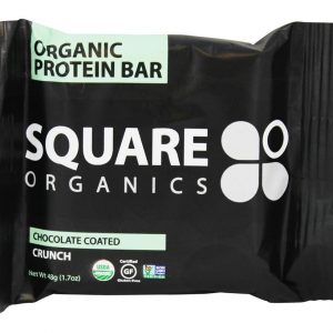Comprar crunch revestido de chocolate com proteína orgânica - 1. 7 oz. Square organics preço no brasil barras de proteína de base vegetal barras nutricionais suplemento importado loja 201 online promoção -