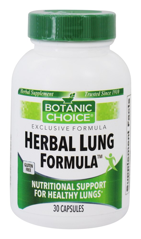 Fórmula de pulmão de ervas - Cápsulas 30 Botanic Choice