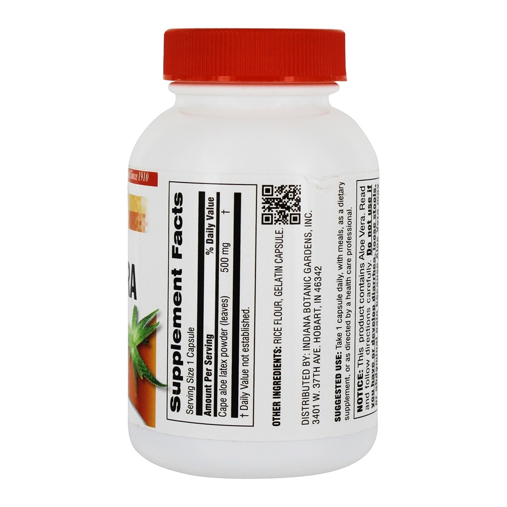 Folha de aloe vera e látex 500 mg. - Cápsulas 90 Botanic Choice - Imagem 2