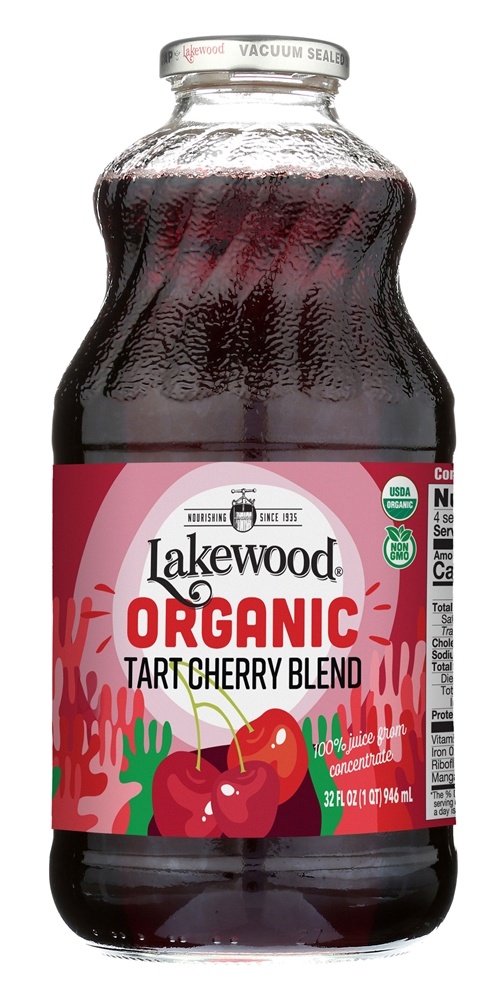 Mistura de suco de frutas orgânicas Tart Cherry - 32 fl. oz. Lakewood