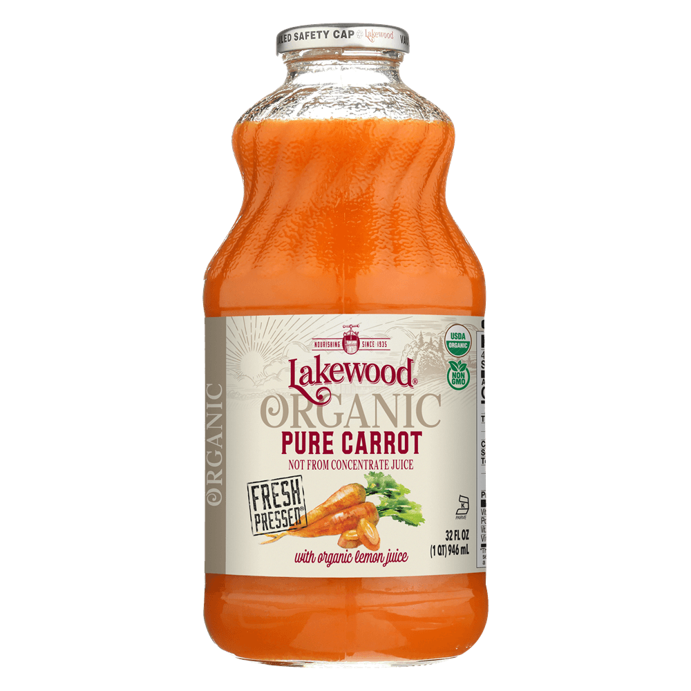 Organic Pure Cenoura de suco com suco de limão orgânico - 32 fl. oz. Lakewood - Imagem 2