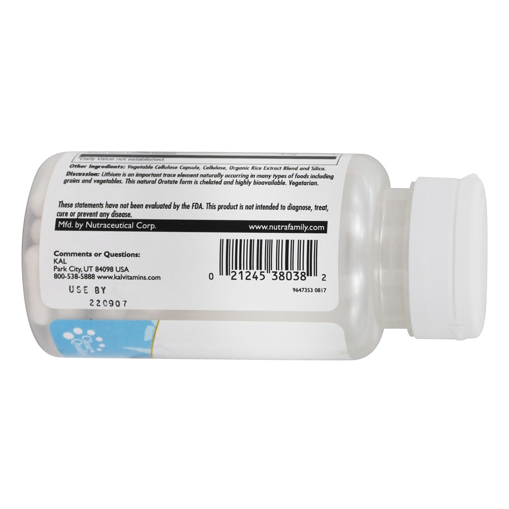 Orotato de Lítio Forma Biodisponível 5 mg. - Cápsulas vegetarianas 60 Kal - Imagem 4