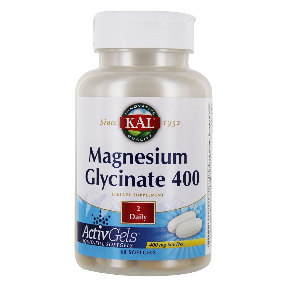 Glicinato de Magnésio 400 400 mg. - 60 Softgels Kal