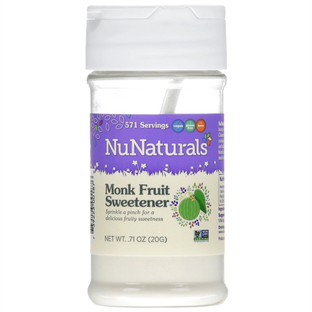 Adoçante de frutas monge em pó - 0.71 oz. NuNaturals