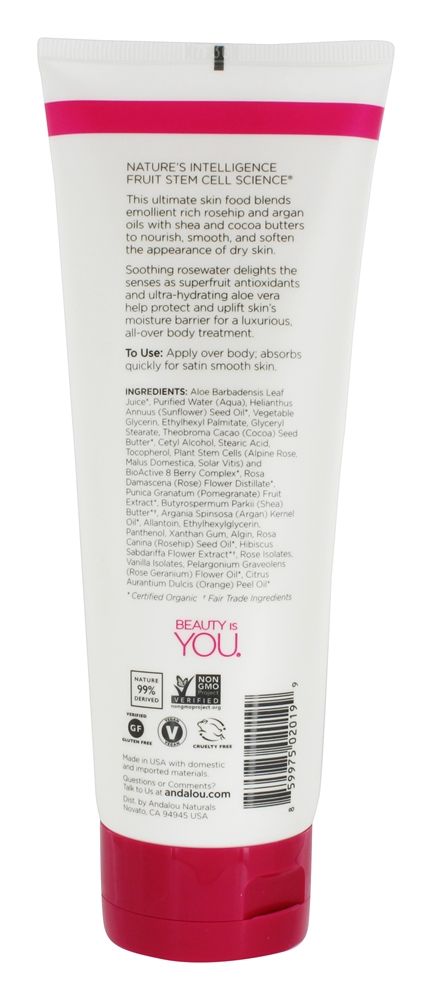 Loção Corporal Calmante 1000 Rosas - 8 fl. oz. Andalou Naturals - Imagem 2