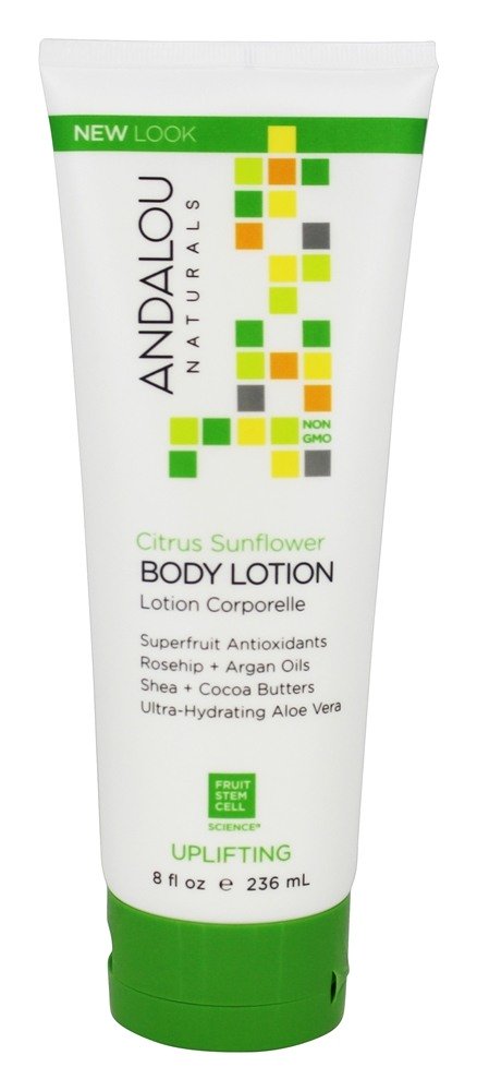 Loção Corporal Uplifting Girassol Citrus - 8 fl. oz. Andalou Naturals