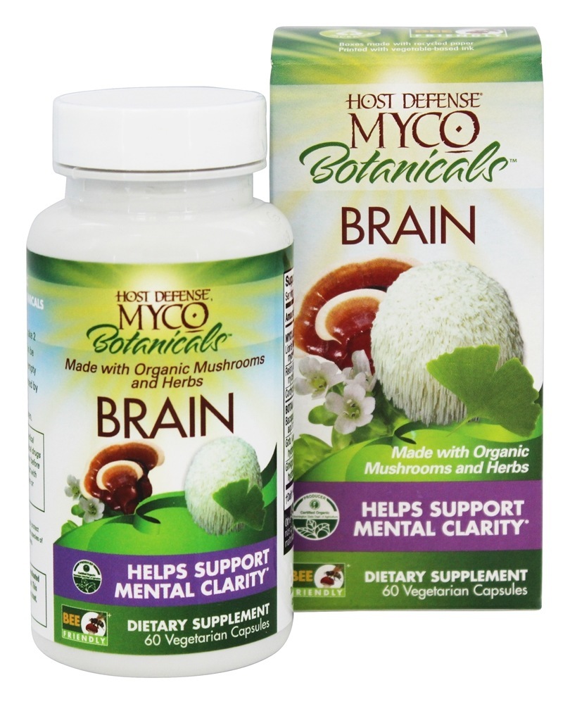 Cérebro MycoBotanicals - Cápsulas vegetarianas 60 Host Defense