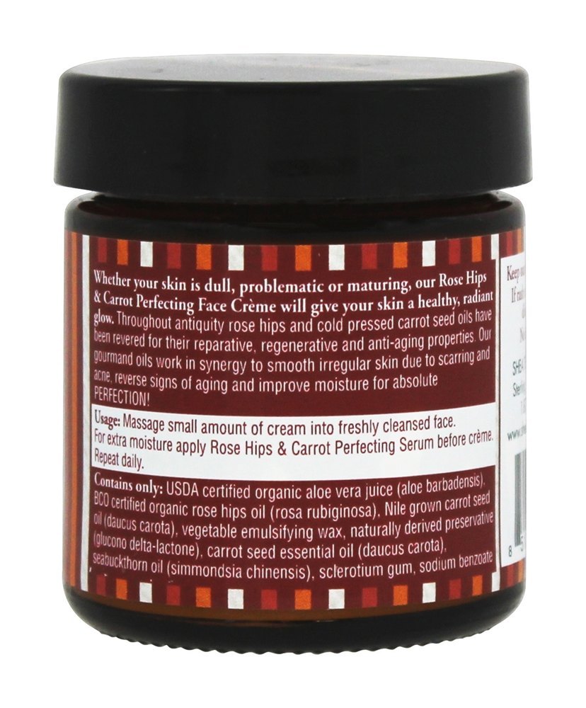 Face Creme Rosa Quadris & Cenoura - 2 oz. Shea Terra Organics - Imagem 2