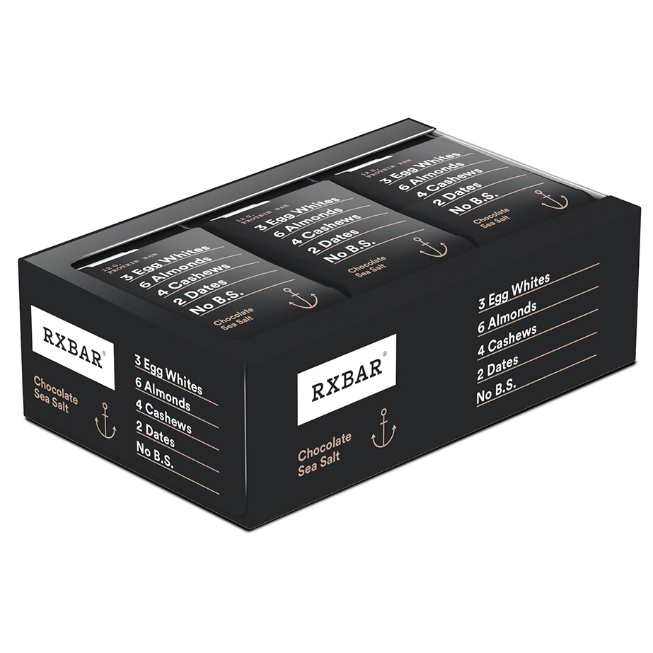 Barra de Proteínas Sabor Chocolate Com Sal Marinho - 12 Barras RXBAR