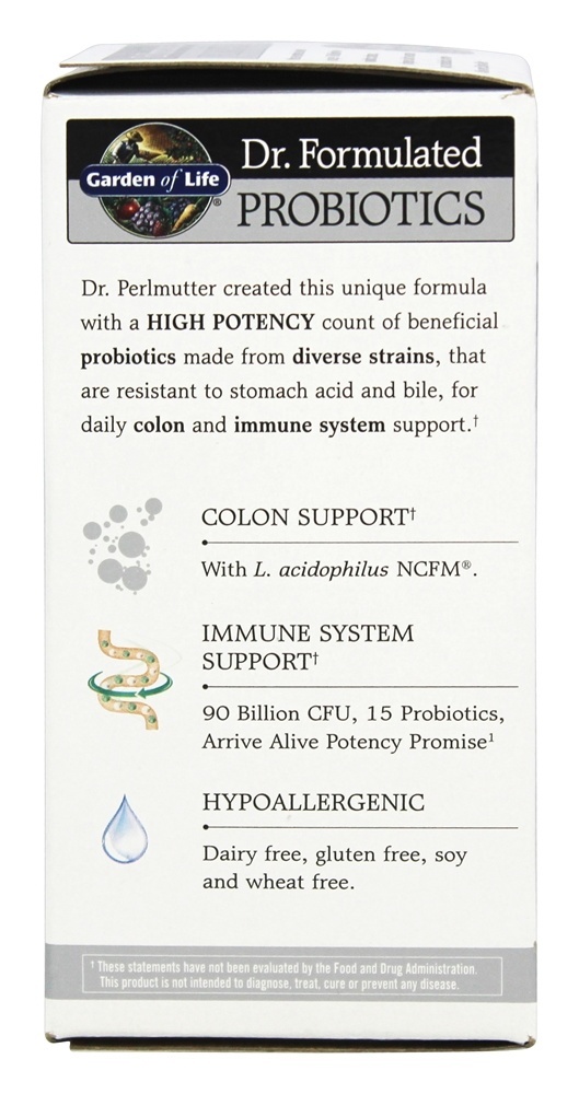 Dr. Formulated Probiótico Um Por Dia Ultra 90 Bilhões de UFC - Cápsulas vegetarianas 30 Garden of Life - Imagem 4