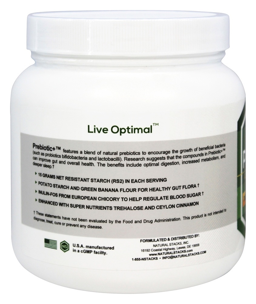 Complexo Prebiotic + Amido Resistente - 1 lb. Natural Stacks - Imagem 3