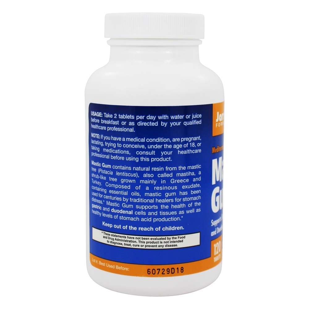 Goma de Mastique 1000 mg. - 120 Tablet (s) Jarrow Formulas - Imagem 3
