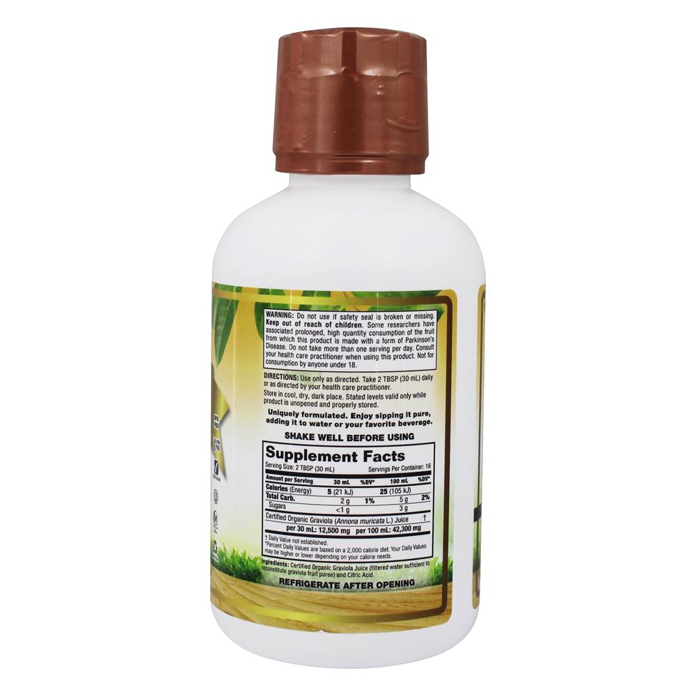 Suco de Ouro Graviola Orgânico Certificado - 16 fl. oz. Dynamic Health - Imagem 2