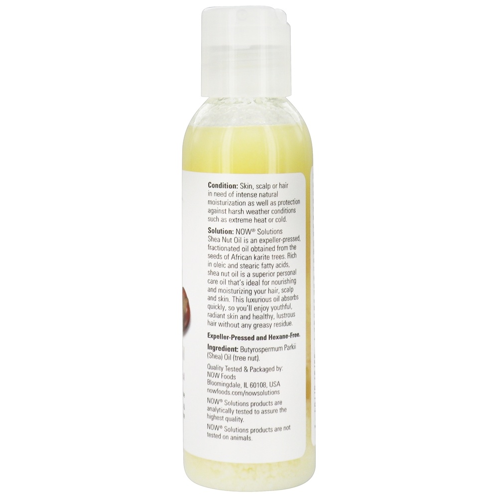 Óleo Hidratante de Noz de Karité - 4 oz. NOW Foods - Imagem 2