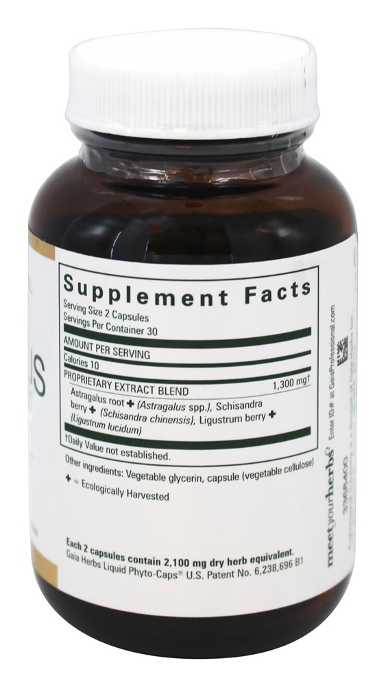 Astrágalo Supremo - 60 Cápsulas Gaia Herbs Professional líquido Gaia Herbs Professional - Imagem 2