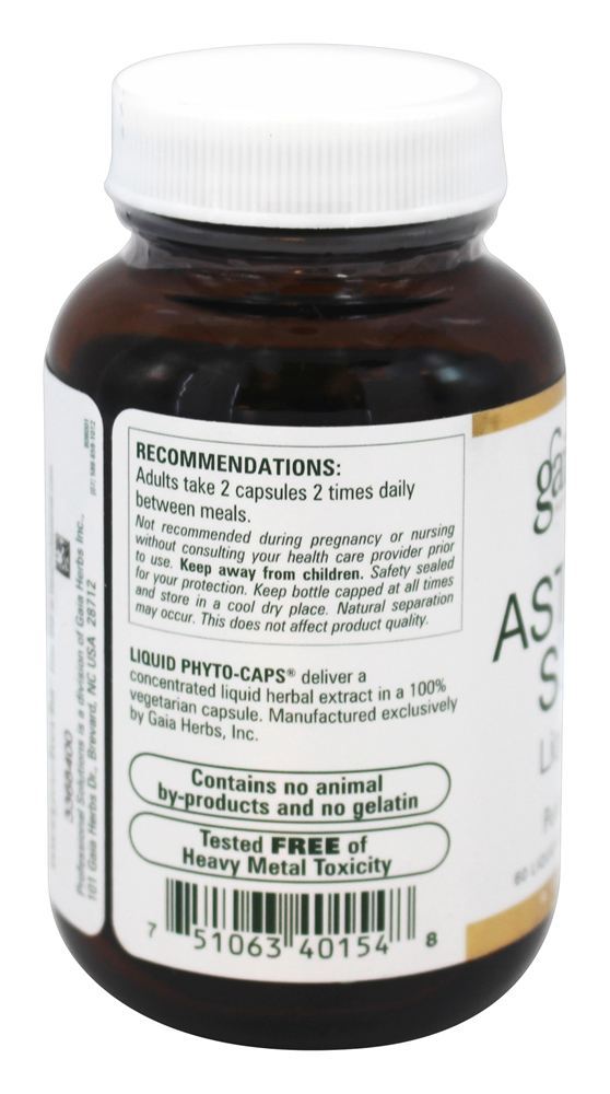 Astrágalo Supremo - 60 Cápsulas Gaia Herbs Professional líquido Gaia Herbs Professional - Imagem 3