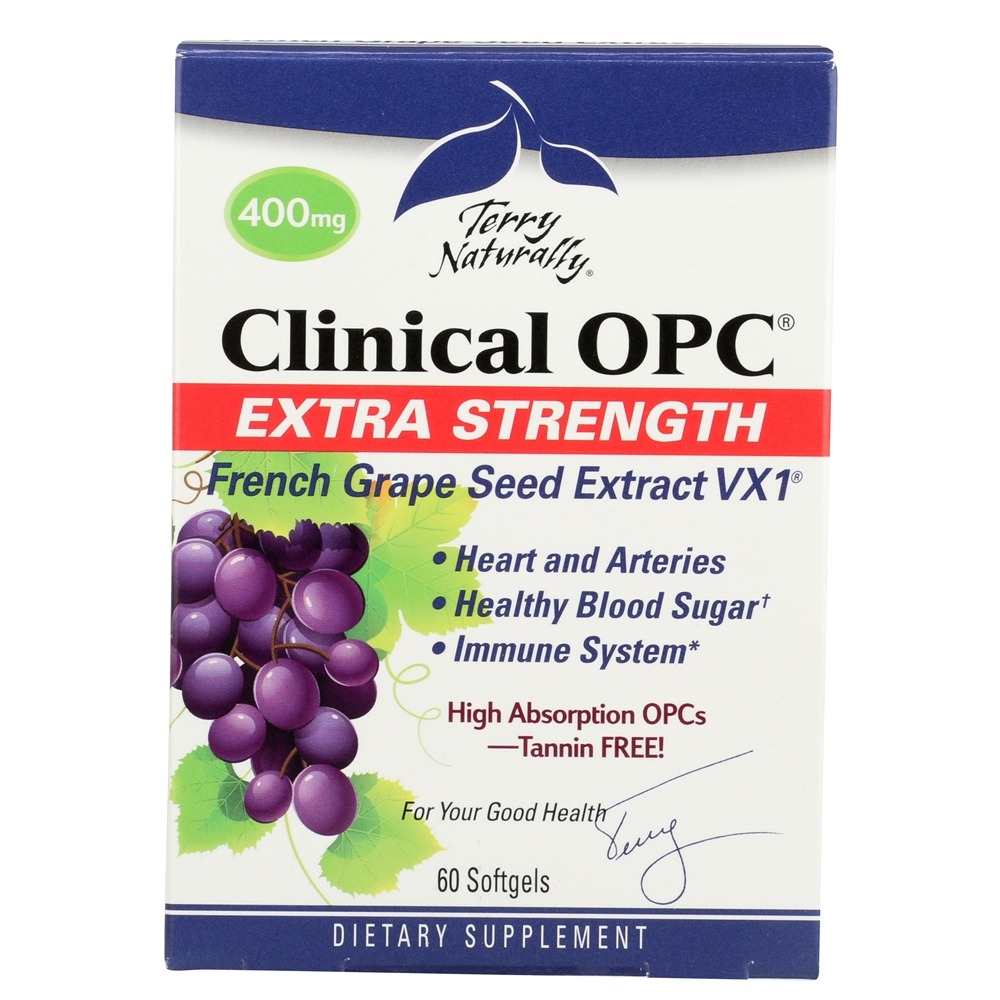 Terry Naturally Clinical OPC Potência Extra 400 mg. - 60 Softgels EuroPharma