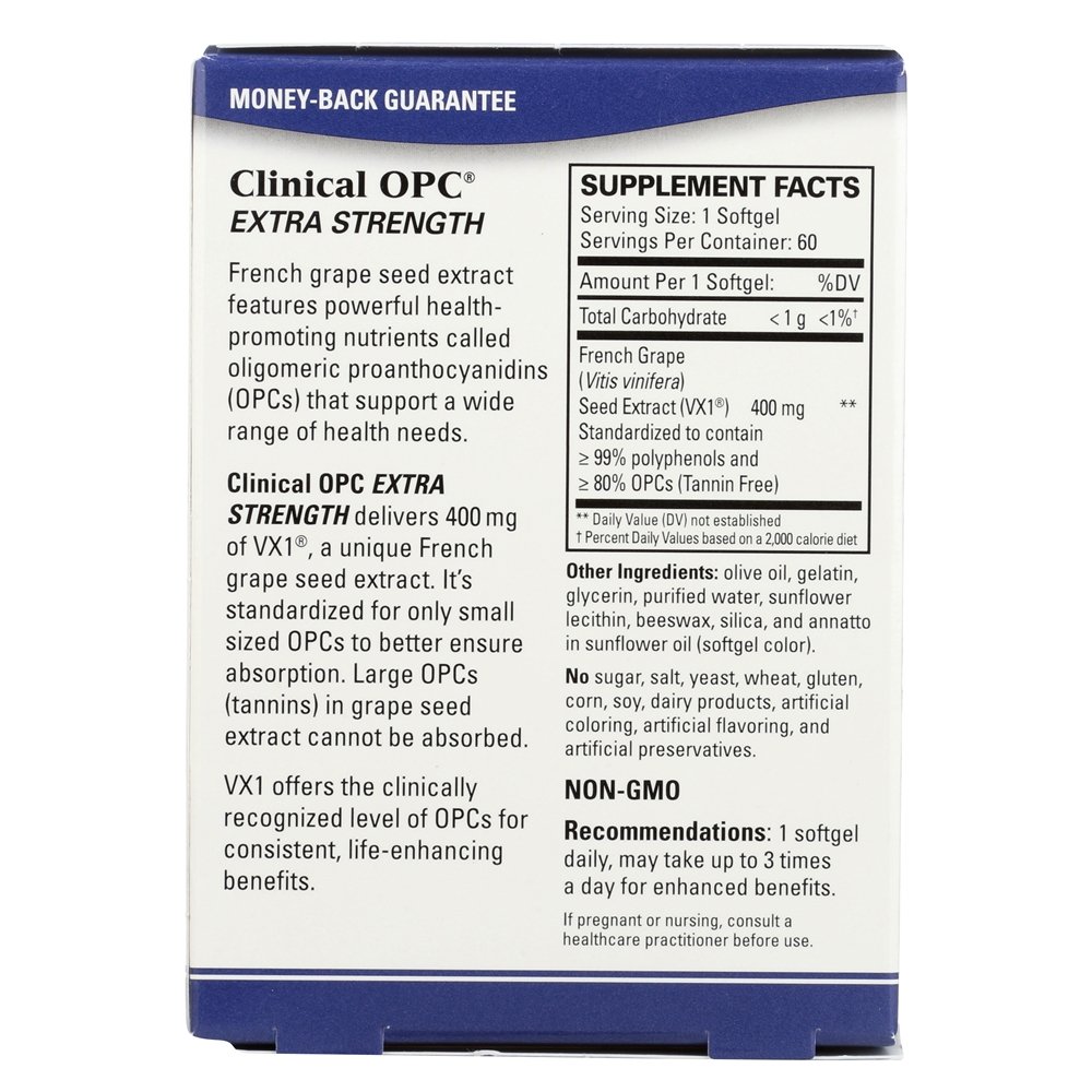 Terry Naturally Clinical OPC Potência Extra 400 mg. - 60 Softgels EuroPharma - Imagem 2