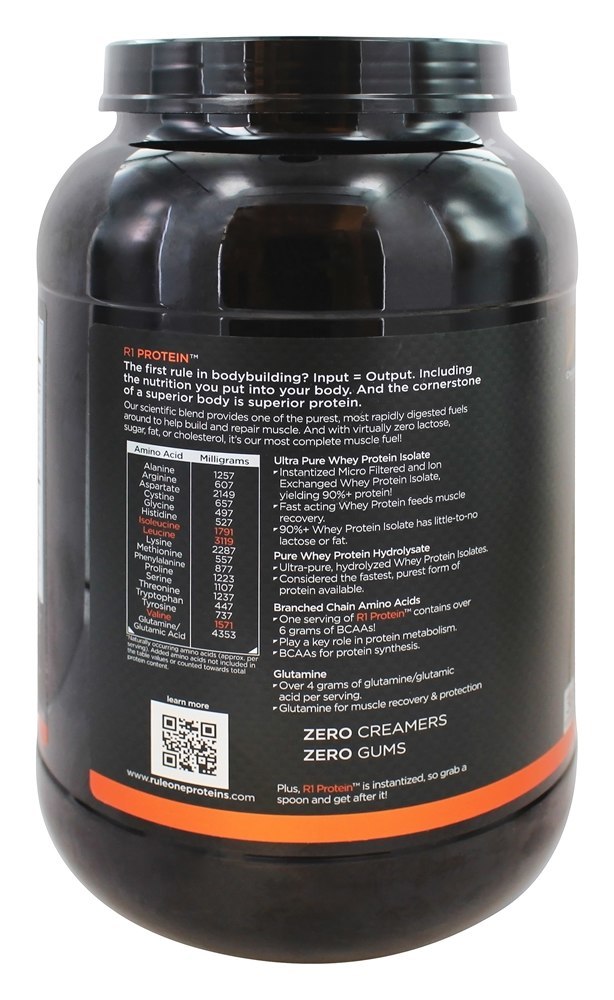 R1 Proteína Extremista Pure Soro de leite coalhado Isolar/Hidrolisado Fórmula 38 Porções Chocolate Falsificar - 2.52 lbs. Rule One Proteins - Imagem 3