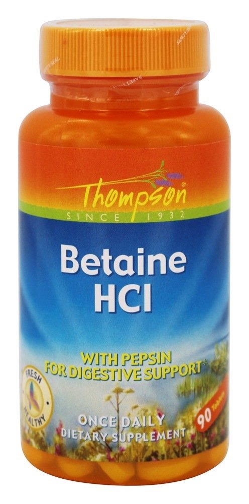 Betaína HCl com Pepsina - 90 Tablets Thompson