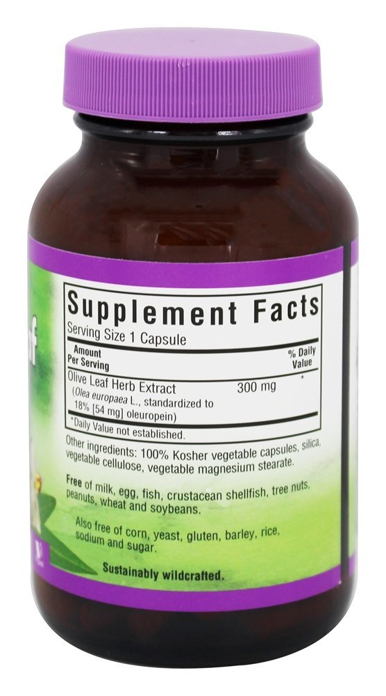 Extrato de Erva de Folha de Oliva - Cápsulas vegetarianas 120 Bluebonnet Nutrition - Imagem 2