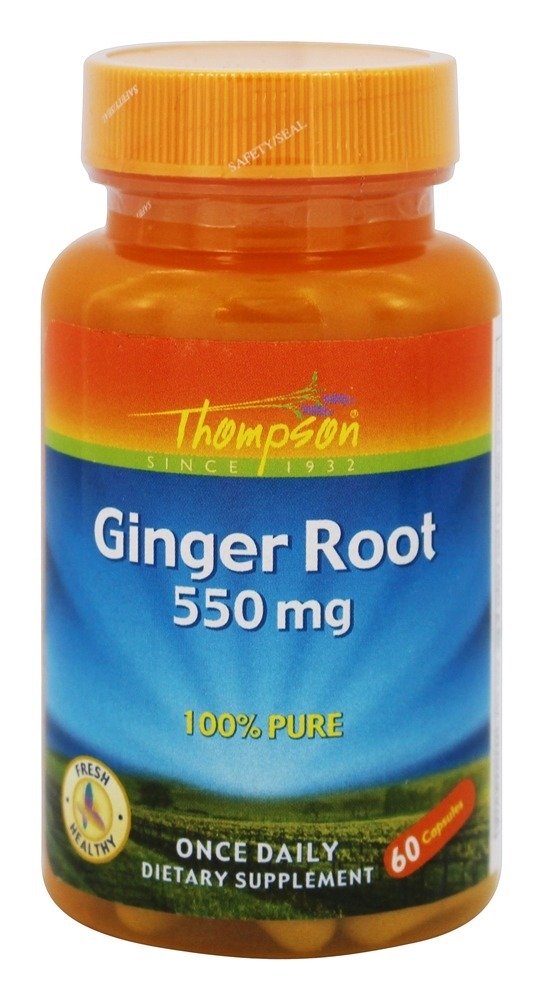 Raiz de gengibre 100 % Pure 550 mg. - Cápsulas 60 Thompson