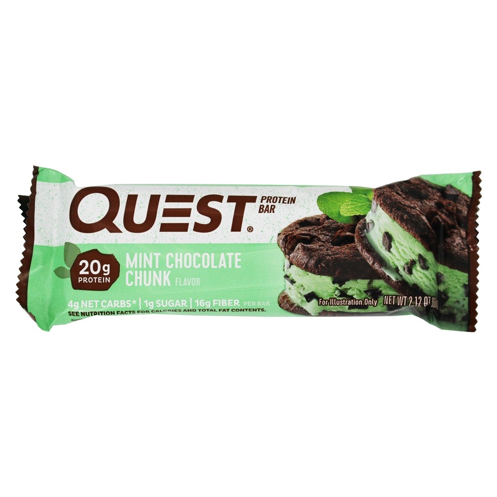 Barra de Proteína da Quest Bar Mint Caixa de Chocolate Menta - 12 Barras Quest Nutrition - Imagem 3
