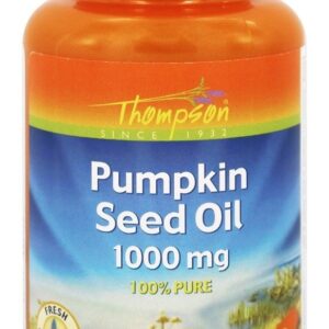 Comprar óleo de semente de abóbora 100% pure 1000 mg. - 60 softgels thompson preço no brasil óleo de semente de abóbora suplementos nutricionais suplemento importado loja 11 online promoção -
