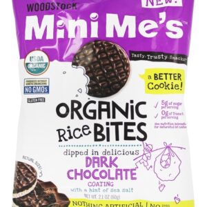 Arroz Orgânico Mordida Chocolate Negro - 2.1 oz. Woodstock Mini Me's