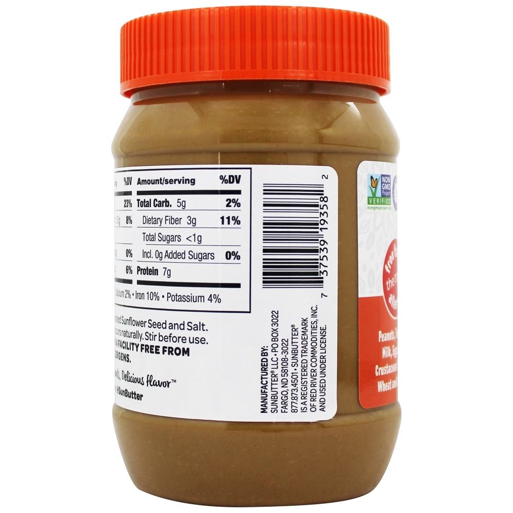 Girassol Manteiga Sem Açúcar Adicionado - 16 oz. SunButter - Imagem 3