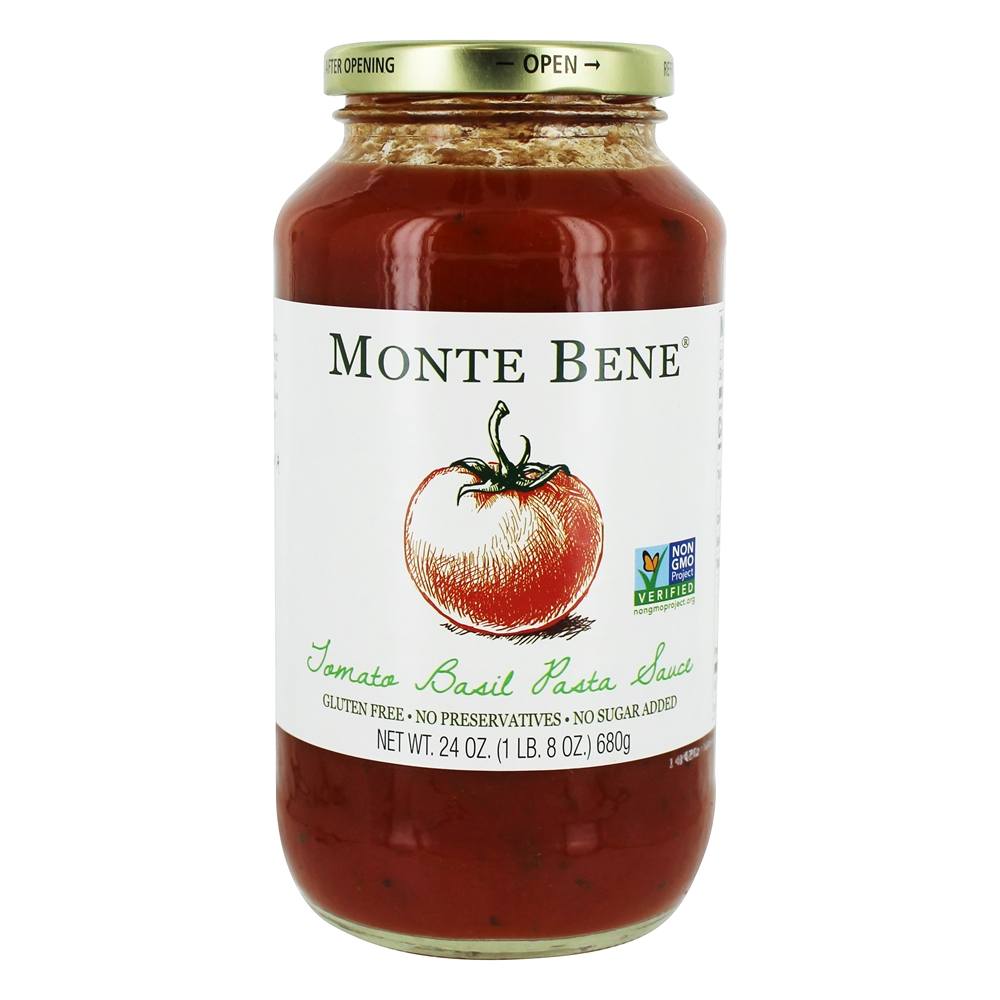Molho de Tomate Sem Glúten Molho de Macarrão - 24 oz. Monte Bene