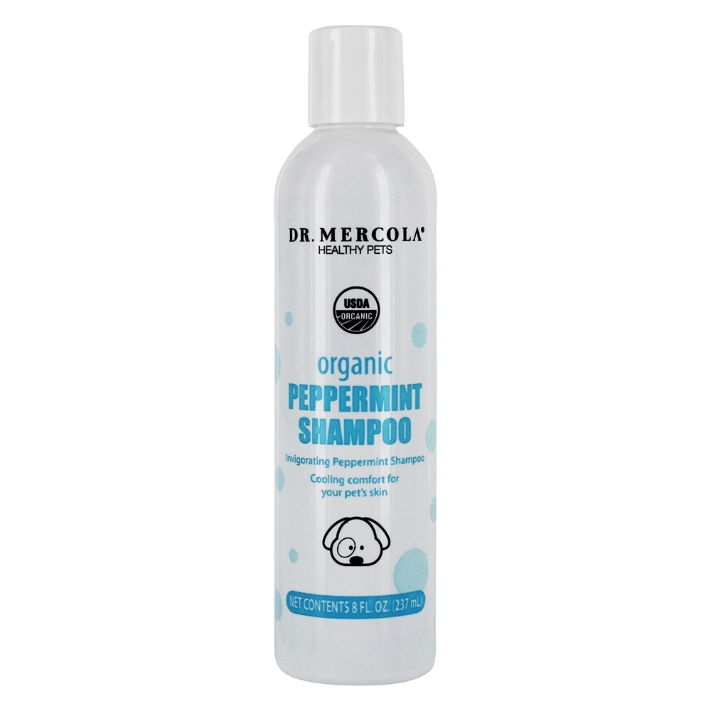 Shampoo Orgânico para Cães Peppermint - 8 fl. oz. Dr. Mercola