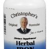 Comprar fórmula herbal iron 450 mg. - cápsulas vegetarianas 100 dr. Christopher's original formulas preço no brasil ferro vitaminas e minerais suplemento importado loja 1 online promoção -