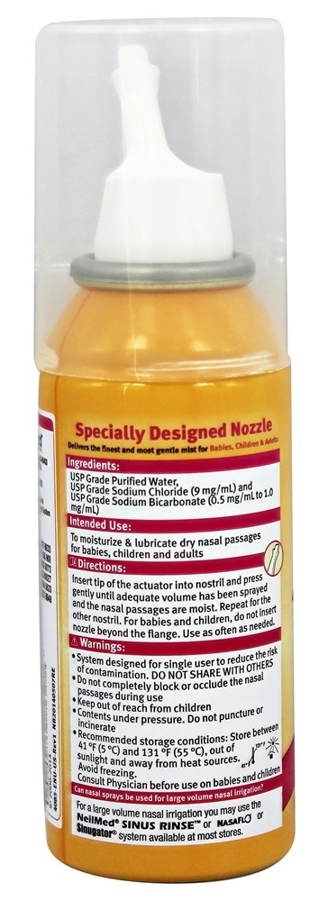 PediaMist Saline Spray - 75 ml. NeilMed Pharmaceuticals - Imagem 2