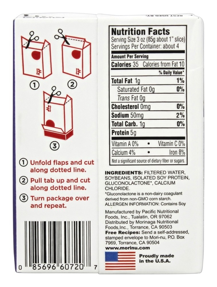 Sedoso Tofu Lite Empresa - 12.3 oz. Mori-Nu - Imagem 2