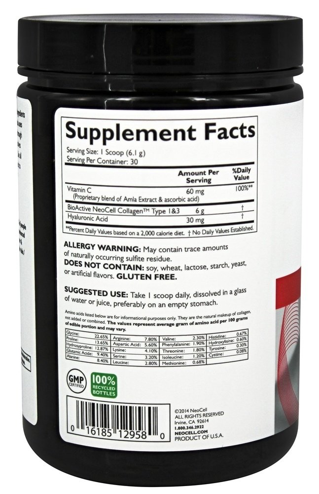 Derma Matriz Colágeno Pele Complexo - 6.46 oz. NeoCell - Imagem 2