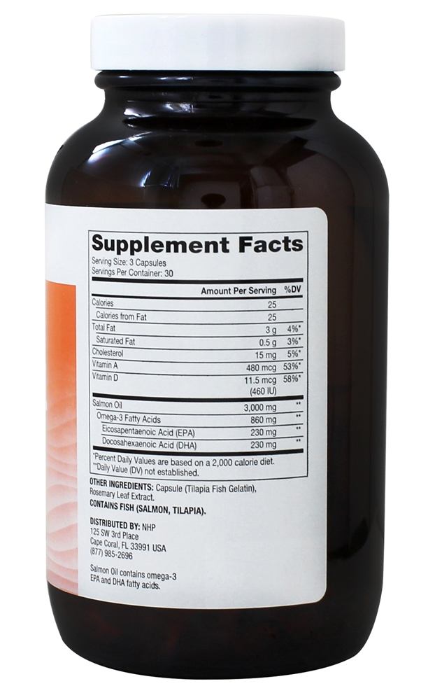 Óleo de Salmão do Alasca Capturado Selvagem Omega 3's - Cápsulas 90 Dr. Mercola - Imagem 2