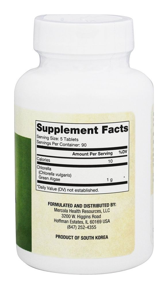 Chlorella Fermentada - 450 Tablets Dr. Mercola - Imagem 2
