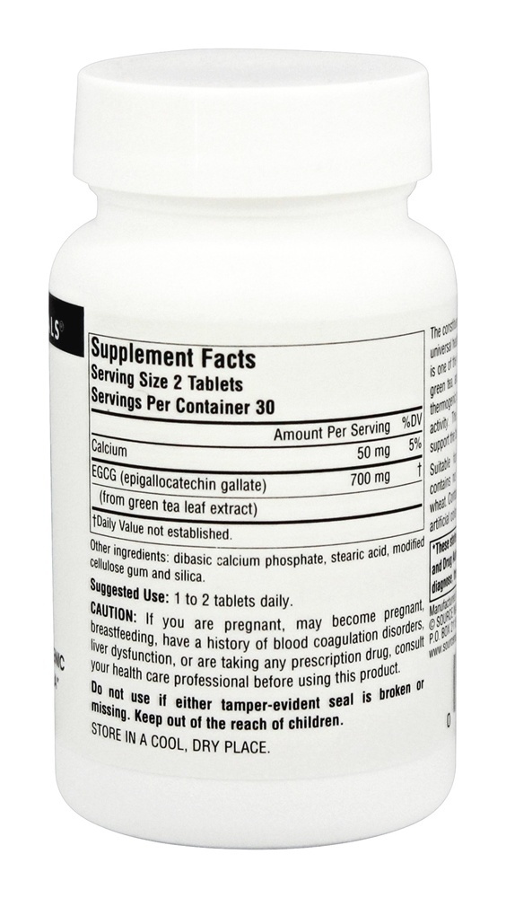 EGCG 350 mg. - 60 Tablets Source Naturals - Imagem 2
