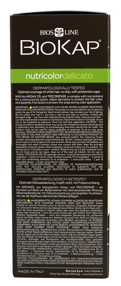Nutricolor Delicato Tintura Permanente de Cabelo 2.9 Chocolate de Castanha Escura - 4.5 fl. oz. BioKap - Imagem 2