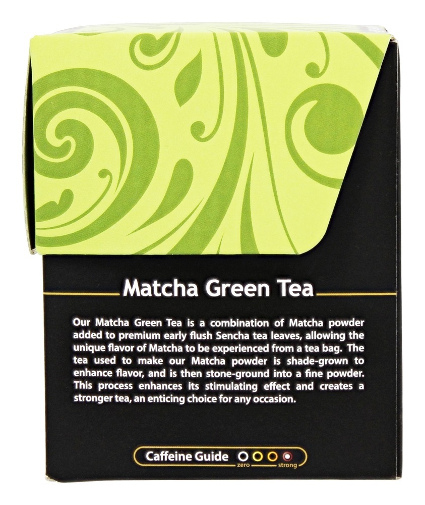 100% Orgânico De ervas Matcha Verde Chá - 18 Saquinhos de Chá Buddha Teas - Imagem 3