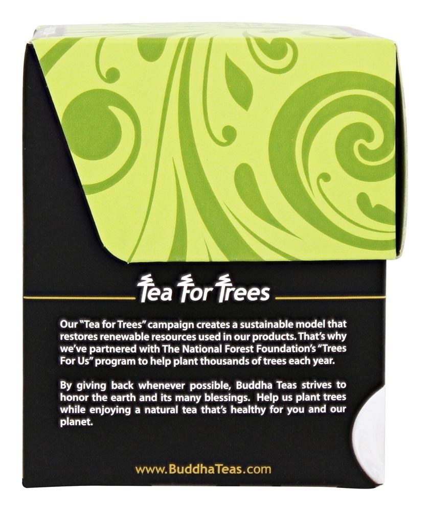 100% Orgânico De ervas Matcha Verde Chá - 18 Saquinhos de Chá Buddha Teas - Imagem 4